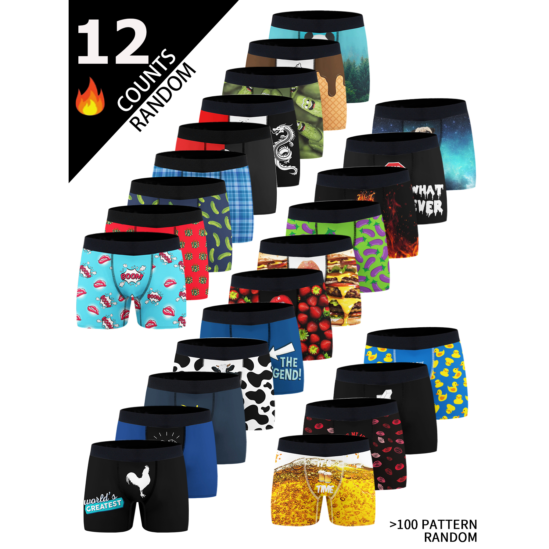 Multi Pack Underwear - 12 Pack Surprise Boxes Of Men's