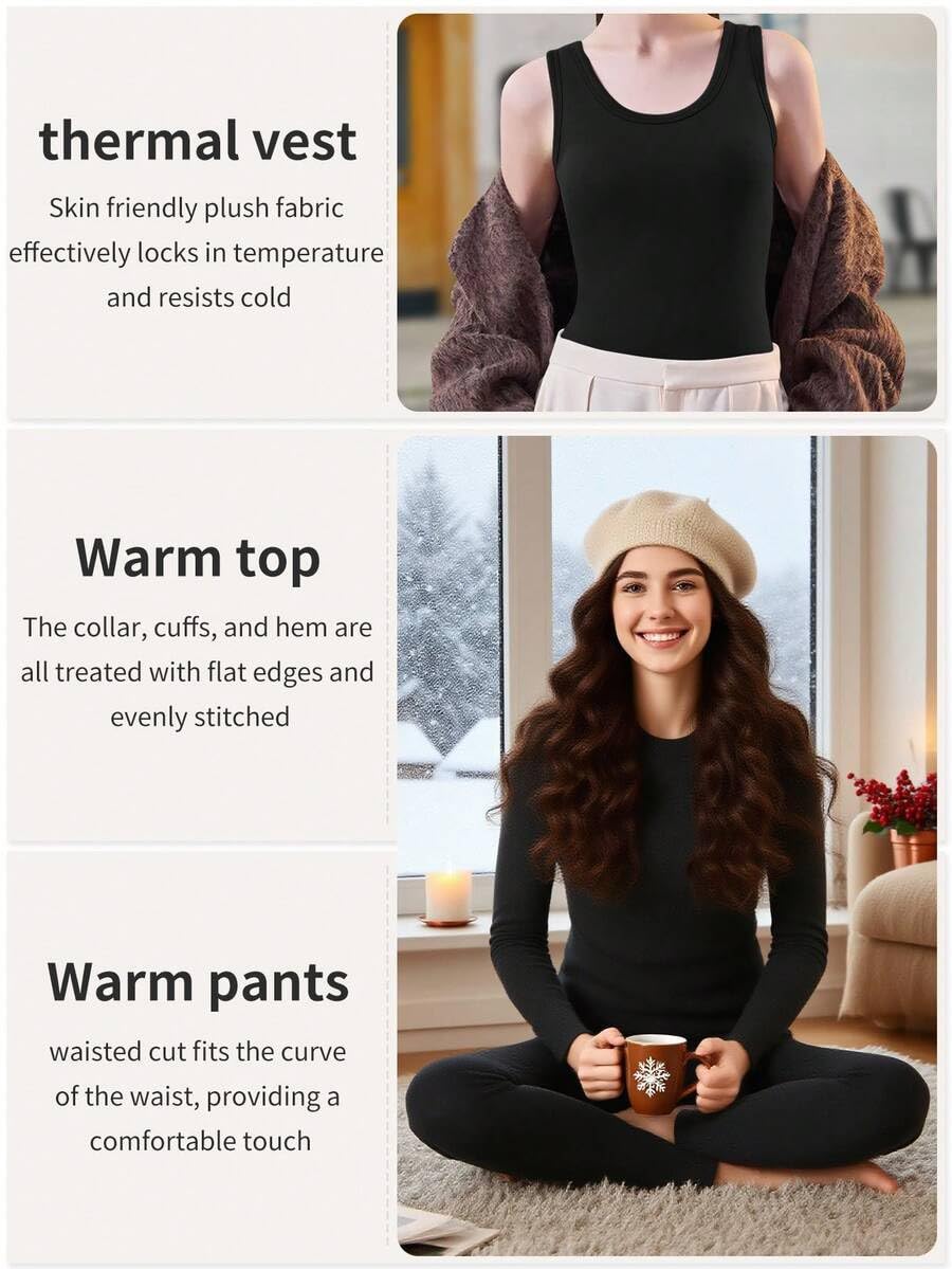 3pcs Women's Thermal Lined The – Quick Dry Underwear recenzja i cena