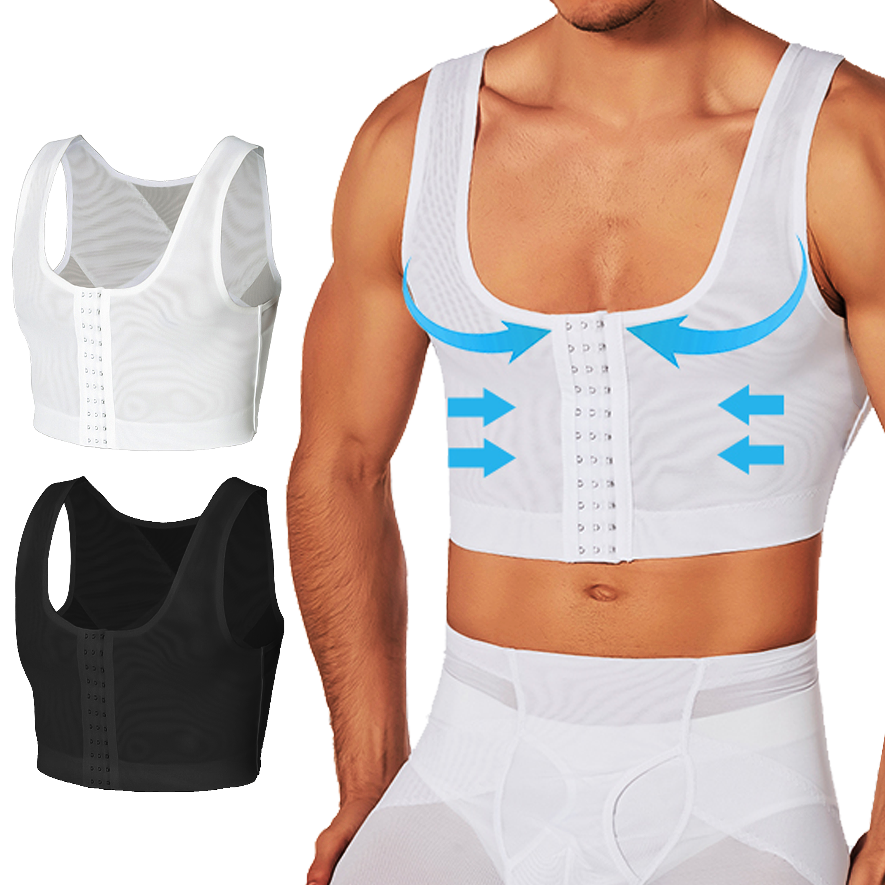 Men's Compression Corset Vest  – Sleeveless Undershirt recenzja i cena