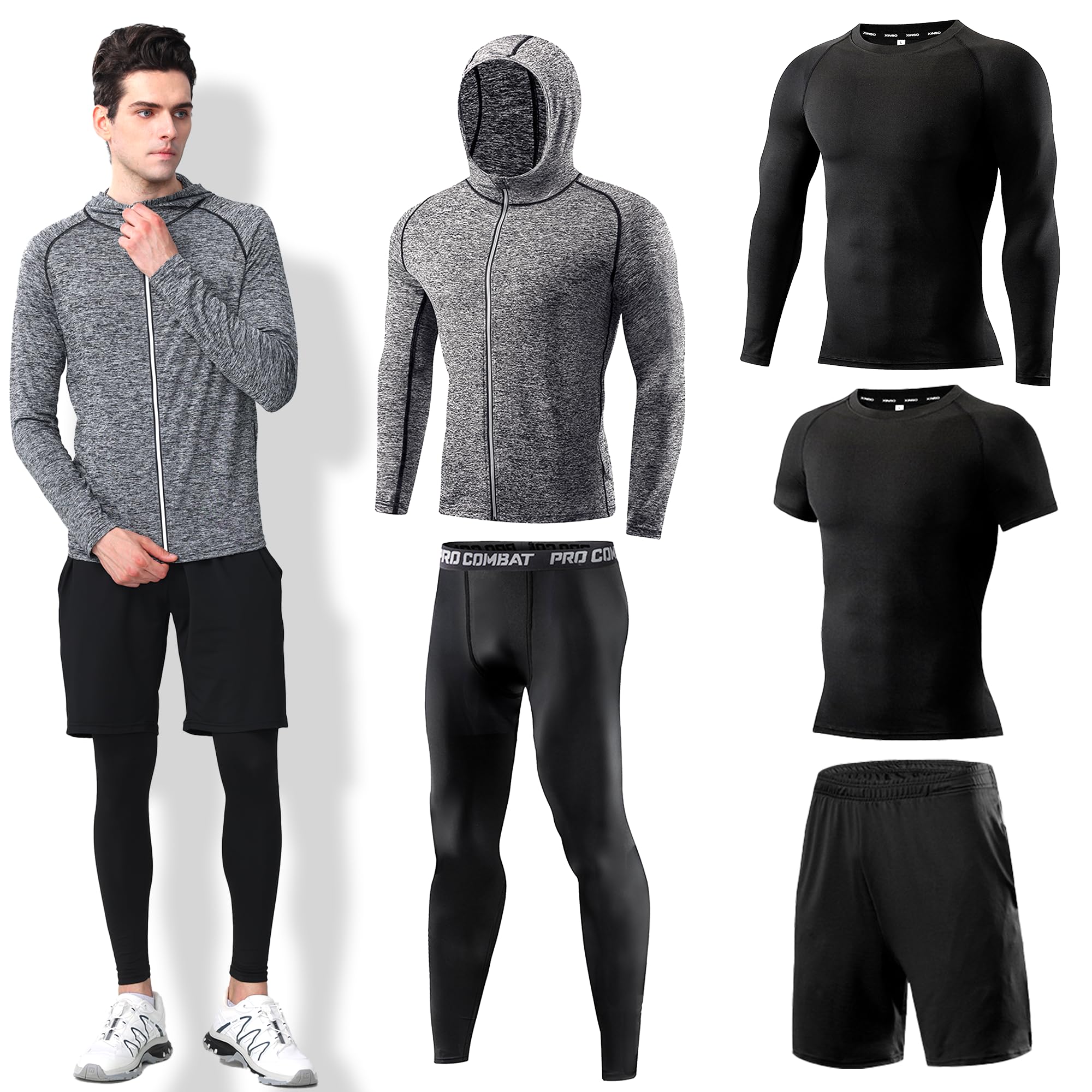 ZOROLA 5Pcs Men's Compression  – Compression Long Pant recenzja i cena
