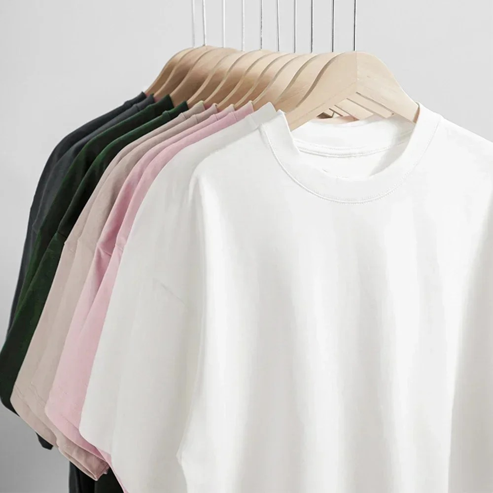 Black 450g Heavyweight Cotton  – Undershirt Crew Neck recenzja i cena