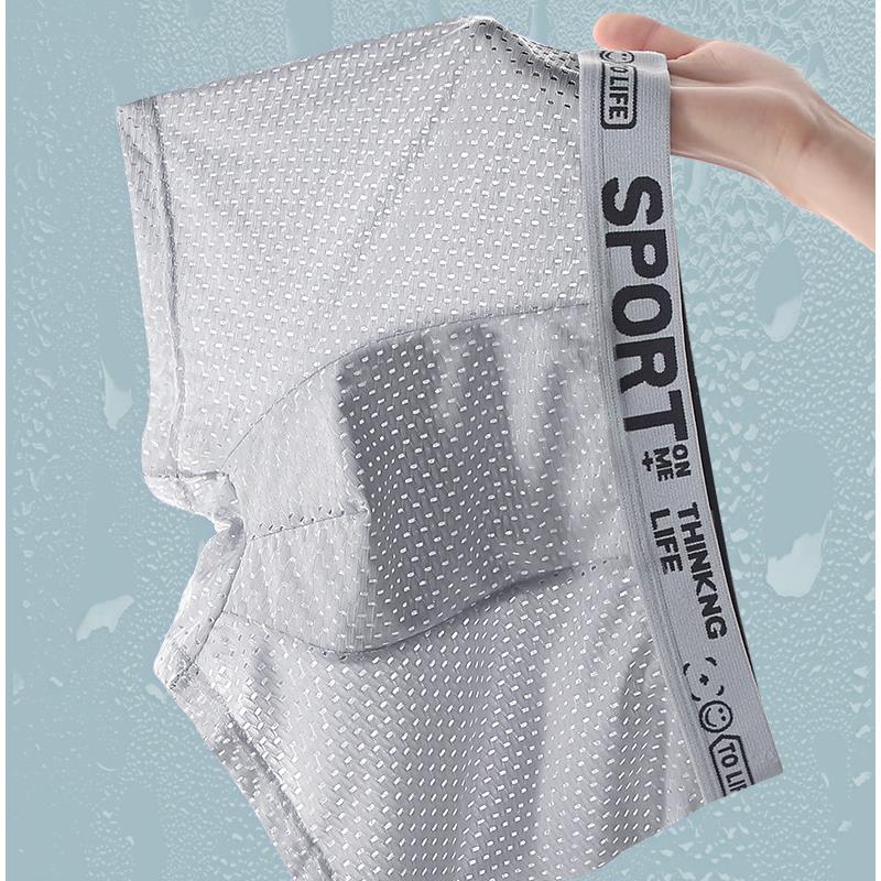 5PCS Men's Ice Silk Mesh Boxer – Mesh Sport Boxer recenzja i cena