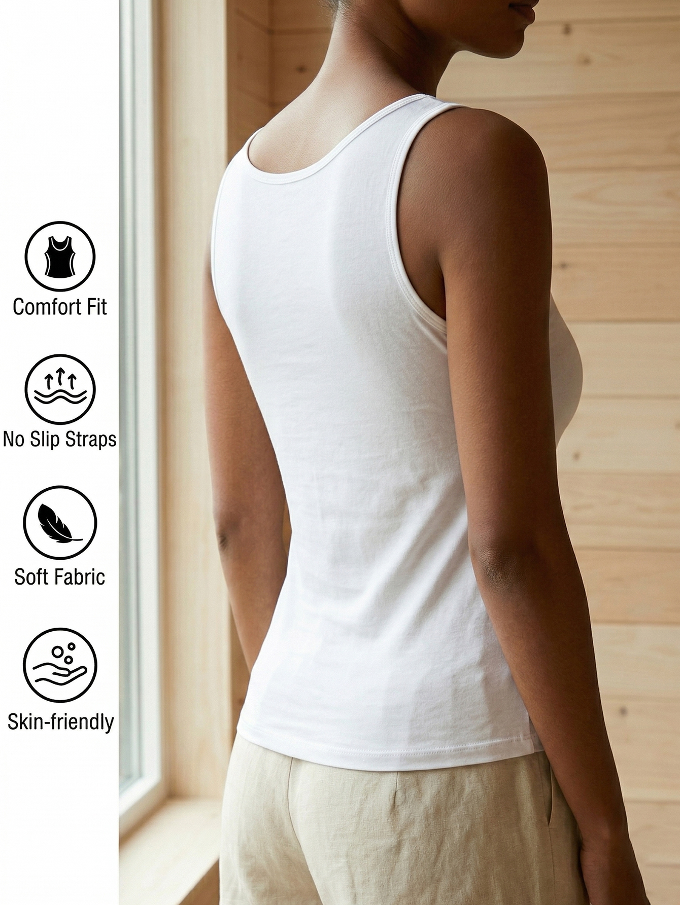 Women's Lace Trim V-Neck Camis – Sleeveless Undershirt recenzja i cena