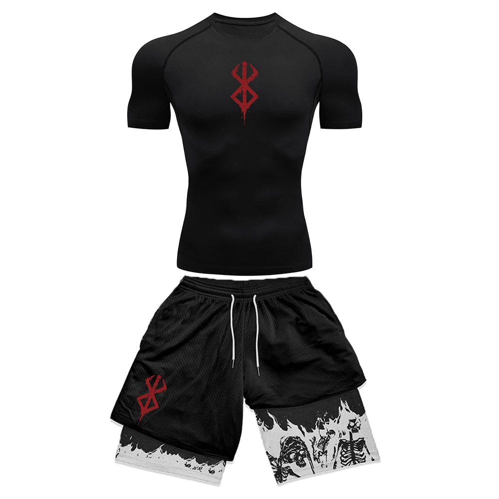 Anime 3D Printed Men's Compres – Compression Shorts Athletes recenzja i cena
