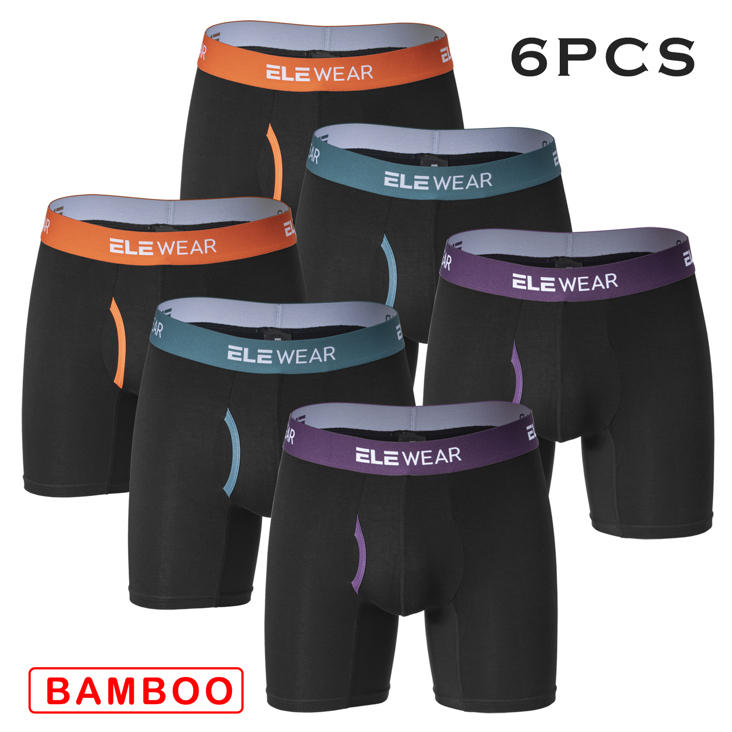 6 pcs Bamboo Men Underwear Wit – Boxer Shorts Modal recenzja i cena