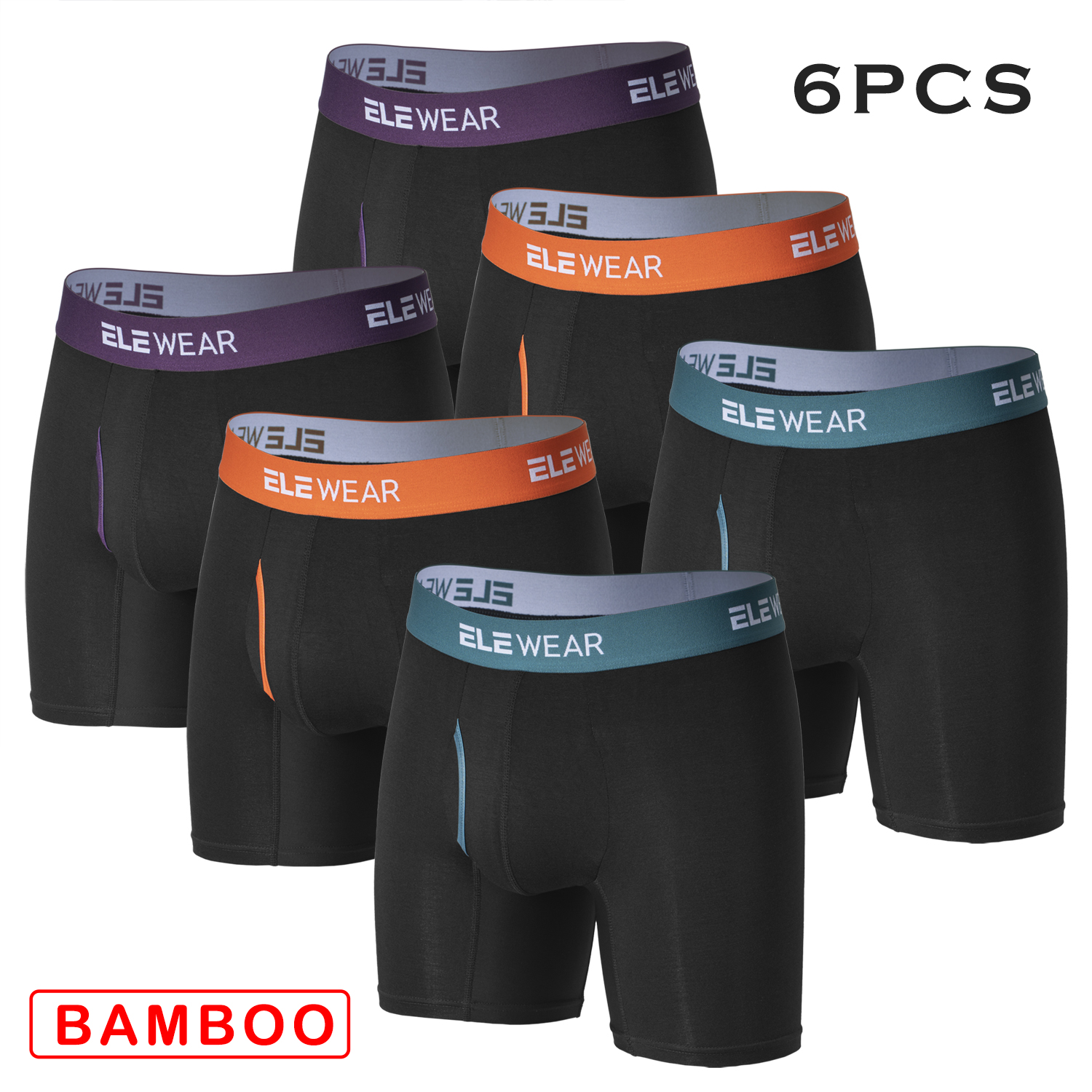 6 pcs Bamboo Men Underwear Wit – Boxer Shorts Modal recenzja i cena