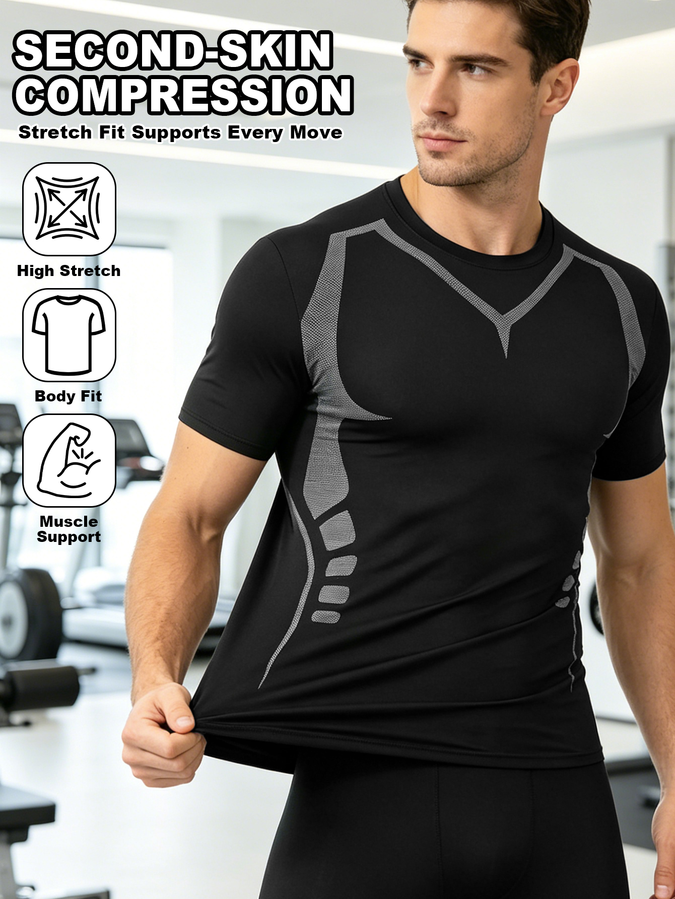 3 Piece Men’s Outdoor Workout  – Compression Shorts Athletes recenzja i cena